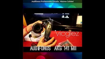 Unboxing audífonos AKG 141 MII  en español - vicglez