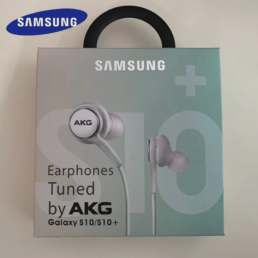 🛍 Проводные наушники SAMSUNG AKG с микрофоном, музыкальные наушники, Спортивная гарнитура для смартфонов S10 S9 S8, штекер 3,5 мм-0