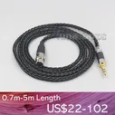 LN006579 8-Жильный Посеребренный Черный Кабель Для Наушников AKG K553 MKII MK2 K141 MKII MK2 K240 STUDIO K702 Наушники