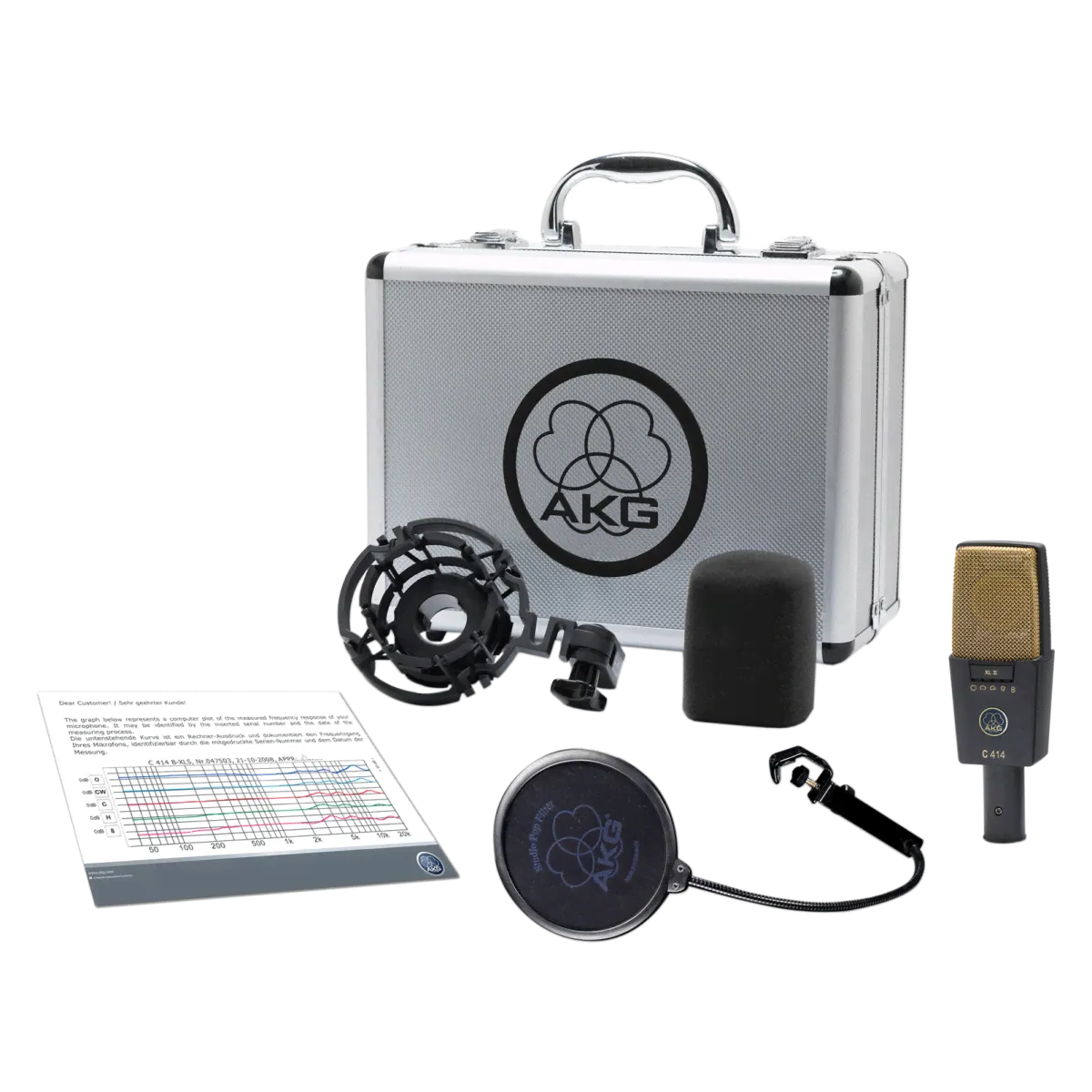 AKG C414 XLII Stereo Set Пара студийных микрофонов-0