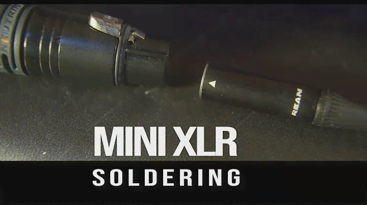 Mini XLR Soldering to XLR Blackmagic BMPCC Microphone Cable Build
