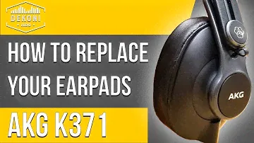AKG K371 Сменные амбушюры | Как поменять амбушюры | Декони Аудио