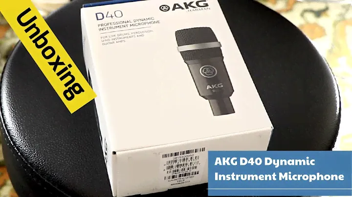 AKG D40 Dynamic Instrument Microphone (Unboxing)