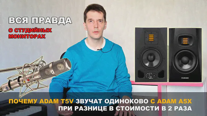 Студийные мониторы для дома. Почему ADAM T5V звучат, как ADAM A5X. АЦП и DSP в студийных мониторах.