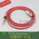 4,4 мм XLR 2,5 мм 99% Чистый PCOCC Кабель для наушников AKG Pro Audio K371 K361 K240MK II, Q701, K702, K181, M220 LN006692