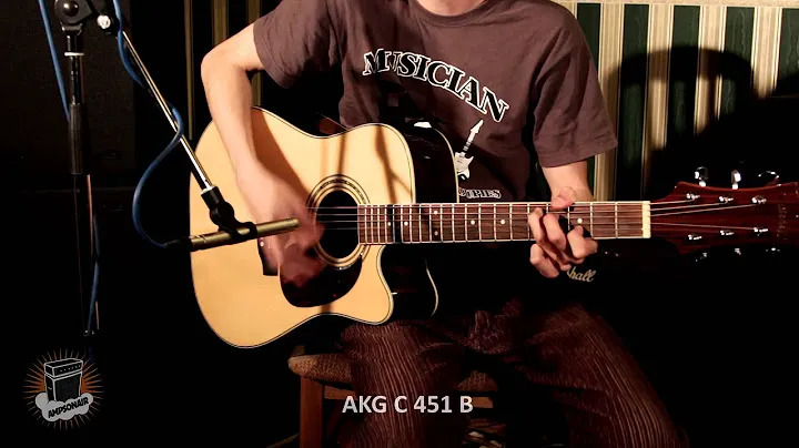 AKG C 451B on Ac.Guitar Mitchell MD 200 SCE