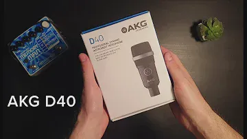 AKG D40 Dynamic Instrument Microphone - Unboxing without commentary