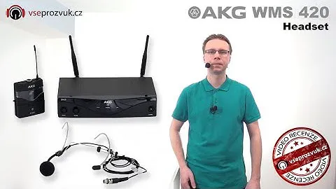 AKG WMS 420 Headset mikrofon bezdrátový hlavový (video recenze VŠEPROZVUK.cz)