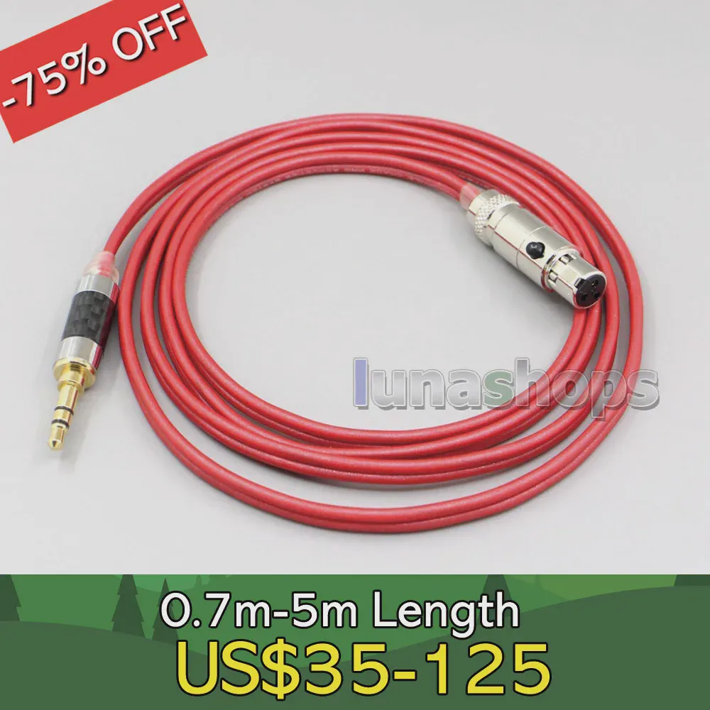 4,4 мм XLR 2,5 мм 99% Чистый PCOCC Кабель для наушников AKG Pro Audio K371 K361 K240MK II, Q701, K702, K181, M220 LN006692