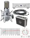 AKG P820 Tube - ламповый микрофон + блок управления + виброгасящий подвес "паук" + металл