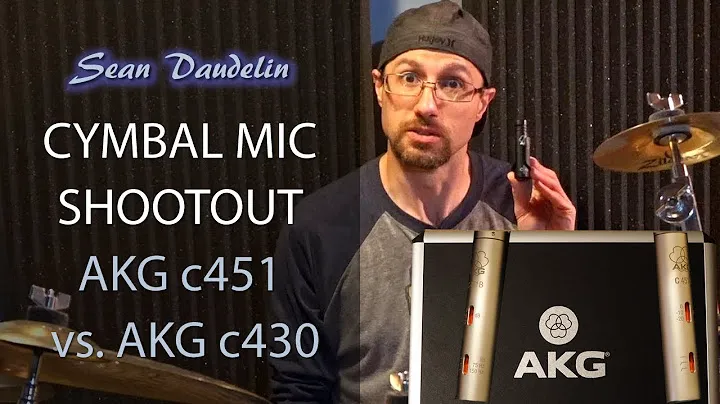 AKG c451 против AKG c430 — перестрелка с тарелочным микрофоном (хай-хэт и райд)