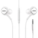 Samsung In-ear Earphones Headphones 3.5mm Wired Microphone and Volume Control Tuned by AKG White