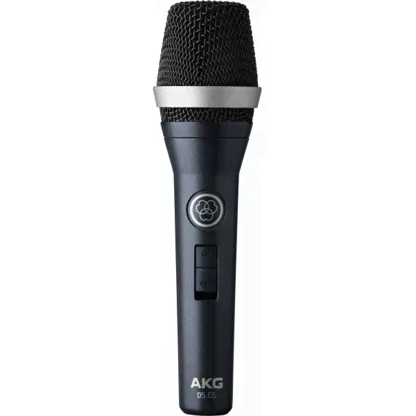 Микрофон динамический AKG D5CS, сценический, вокальный, кардиоидный, с выключателем, разъём XLR-0