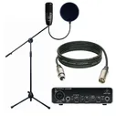 Звуковое оборудование: Микрофон AKG P120+Усилитель Benringer UMC22+Rockdale стойка для микрофона+Roc