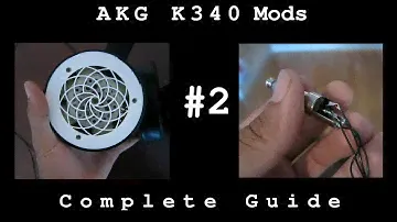 Baffle Mod and Cable Upgrade | AKG K340 Mods #2