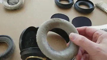 Installing Beyerdynamic DT770 velour ear pads on AKG K240 headphones