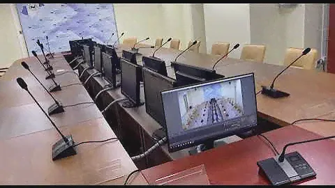 Ещё один пример конференц зала с конгресс-микрофонами