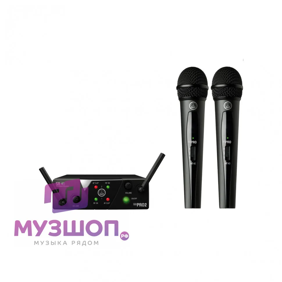 AKG WMS40 MINI2 Vocal Set US25 AKG WMS40 MINI2 Vocal Set US25AC - вокал. радиосистема с 2 -мя ру-0