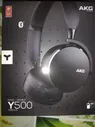 AKG Y500 Black. Оригинальные беспроводные Bluetooth наушники. Новые, запечатанные