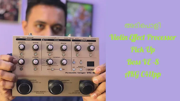 Best Violin Effect  Processor & Pick up - Boss VE-8 ,AKG C411pp