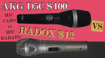 MICRÓFONO CARO vs MICRÓFONO BARATO | AKG D5C vs RADOX | Test voz y Guitarra | En ESPAÑOL