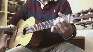Flamenco Guitar Malaguena Style - Mic: AKG D-320B